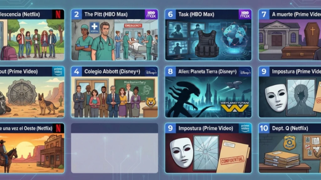¡IMPERDIBLES 2025! Las 10 Series de Netflix, HBO, Disney+ y Prime Video Que Debes Ver Ahora (De Mejor a Peor)