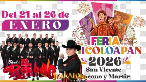 ¡Confirmado! Banda El Recodo, Los Askis y La Trakalosa encabezan la explosiva cartelera musical de la Feria de Chicoloapan 2026