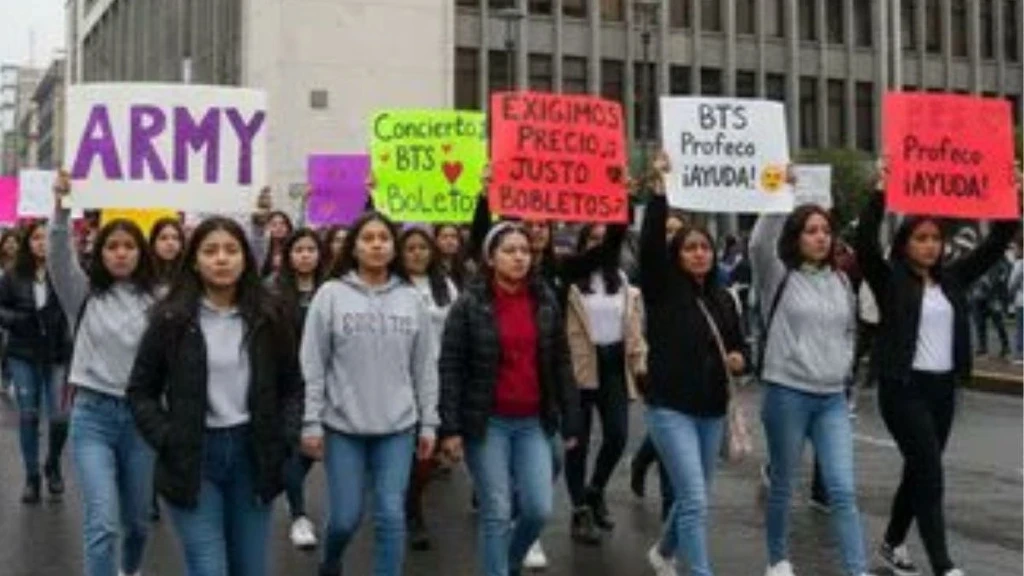 ¡ARMY en las Calles! Fans de BTS Marchan en CDMX Exigiendo Transparencia en Venta de Boletos para Conciertos 2026