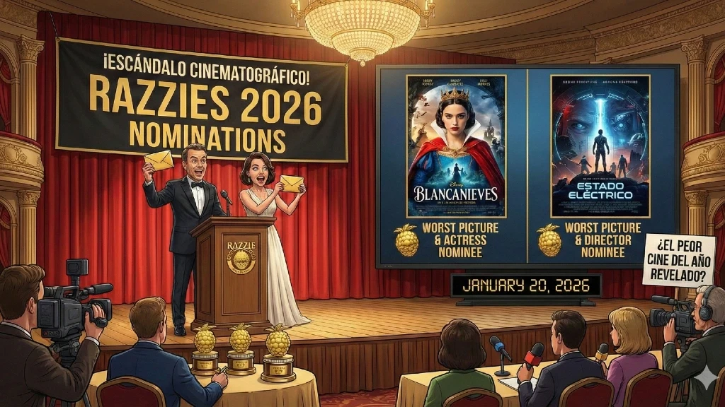 ¡Escándalo Cinematográfico! 'Blancanieves' y 'Estado Eléctrico' Lideran las Nominaciones a los Razzies 2026: ¿El Peor Cine del Año Revelado?
