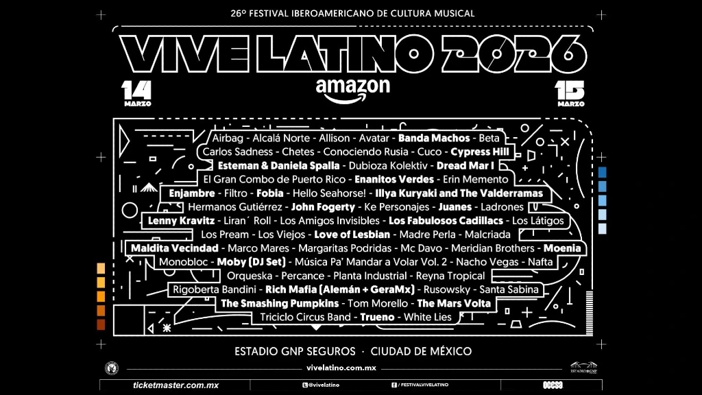¡Confirmado! Vive Latino 2026 Despliega su Imponente Cartel: Un Festejo Cultural y Social Indiscutible en México