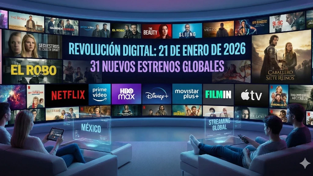 ¡Invasión de Contenido! 31 Estrenos de Series, Películas y Documentales Asaltan las Plataformas de Streaming este 21 de Enero