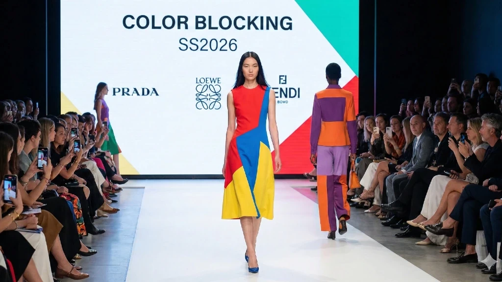 La Explosión Cromática Regresa: 'Color Blocking' Domina la Moda Primavera 2026 con Reinterpretaciones Audaces y Tonos Inesperados en Pasarelas Globales