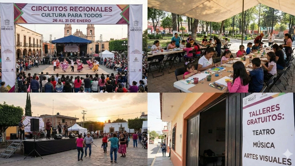 Edomex Despliega Cultura Gratis: 'Circuitos Regionales' Impulsan Arte Local del 26 al 31 de Enero