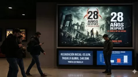 Impactante Debut: '28 años después: El templo de los huesos' Arranca con Modestos 0.62 Millones de Euros en un Contexto Global Complicado para la Saga Zombi
