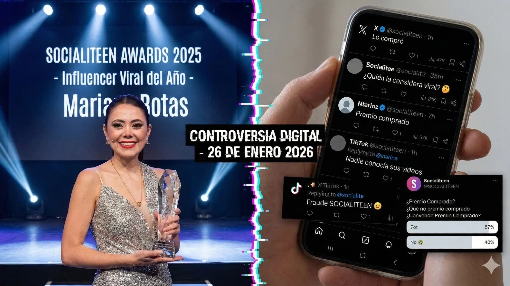 Mariana Botas en el ojo del huracán: Controversia y burlas por su premio 'Influencer Viral del Año' en los SOCIALITEEN AWARDS 2025