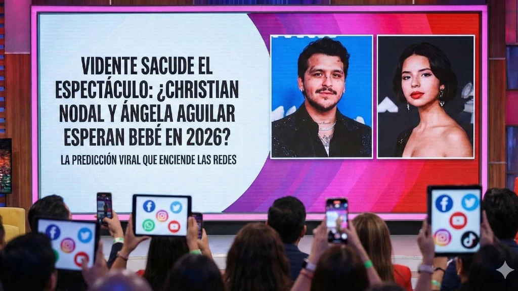Vidente Sacude el Espectáculo: ¿Christian Nodal y Ángela Aguilar Esperan Bebé en 2026? La Predicción Viral que Enciende las Redes