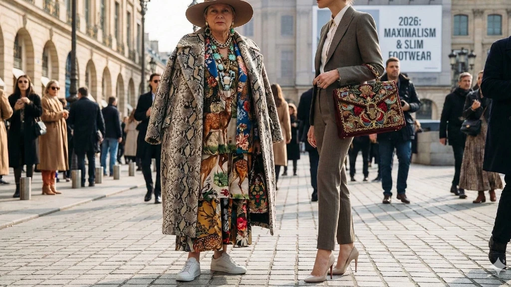 Tendencias de Moda 2026: El Reinado Global del Maximalismo y la Sofisticación Slim en Calzado