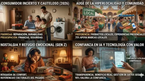 Consumidor Mexicano 2026: Incertidumbre, Comunidad y Nostalgia Redefinen el Mercado y la Relación con la IA