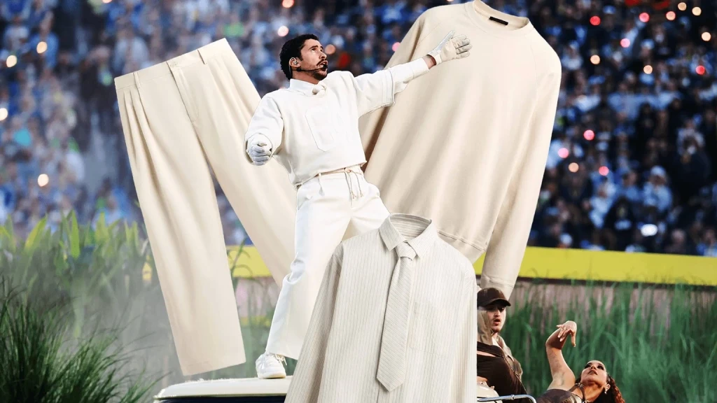 El Impactante Mensaje de Unidad de Bad Bunny: Su 'Look' Blanco de Zara en el Super Bowl LX Conquista y Genera Debate Global