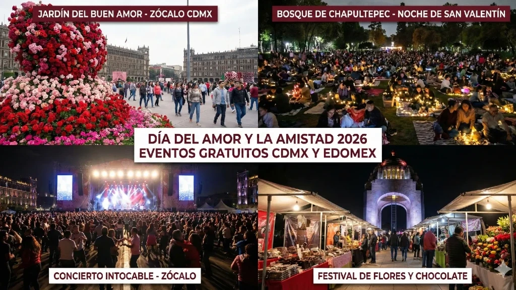 ¡Celebra el Amor y la Amistad sin Gastar! Descubre los Planes Gratuitos Imperdibles en CDMX y Edomex para San Valentín 2026