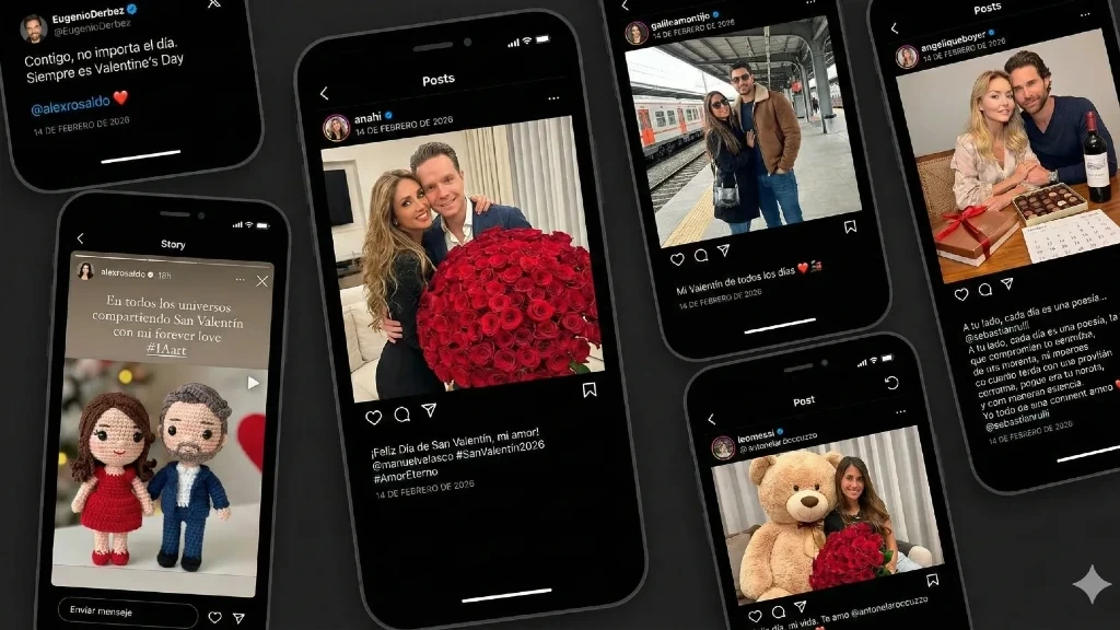San Valentín 2026: Anahí, Galilea Montijo, Eugenio Derbez y Más Famosos Encienden las Redes con Mensajes y Celebraciones de Amor