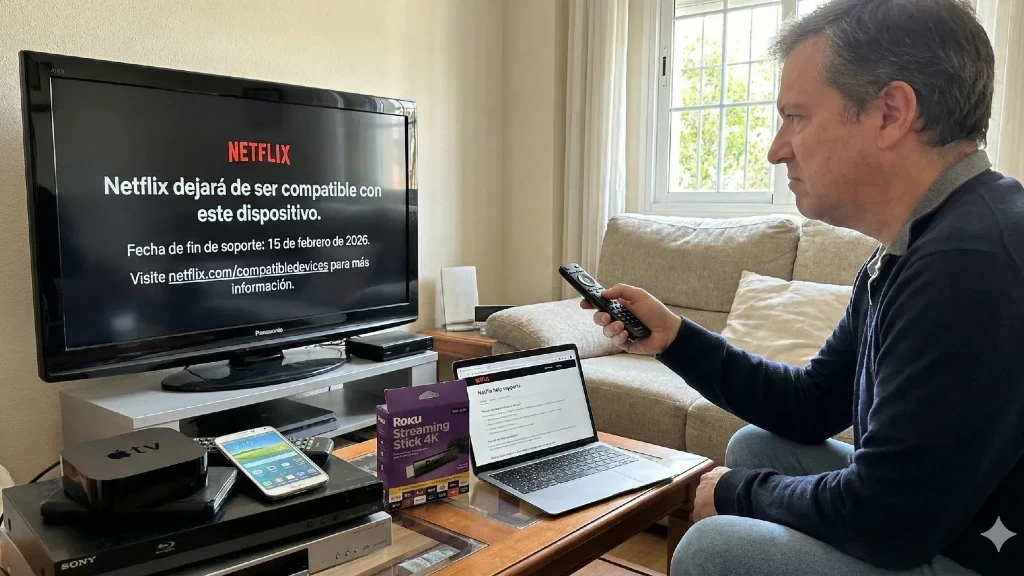 Netflix dice adiós a miles de pantallas y móviles: Modelos afectados y alternativas urgentes a partir del 15 de febrero de 2026
