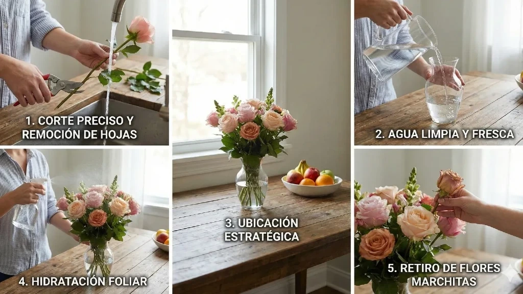 ¡Salvando tu ramo de San Valentín! 5 Secretos Expertos para Prolongar la Belleza de tus Flores sin Productos Mágicos