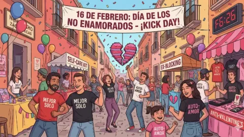 Revolución Anti-San Valentín: El 16 de Febrero Se Consolida como el 'Día de los No Enamorados' y 'Kick Day' a Nivel Global y en México