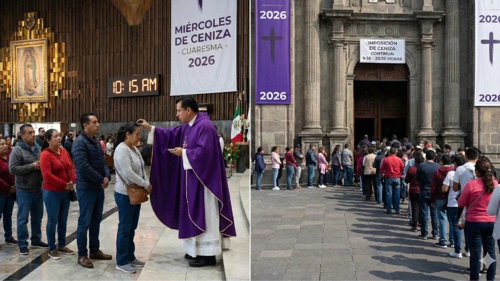 Miércoles de Ceniza 2026: Guía Completa de Horarios y Actividades en la Basílica de Guadalupe y Catedral Metropolitana de la CDMX