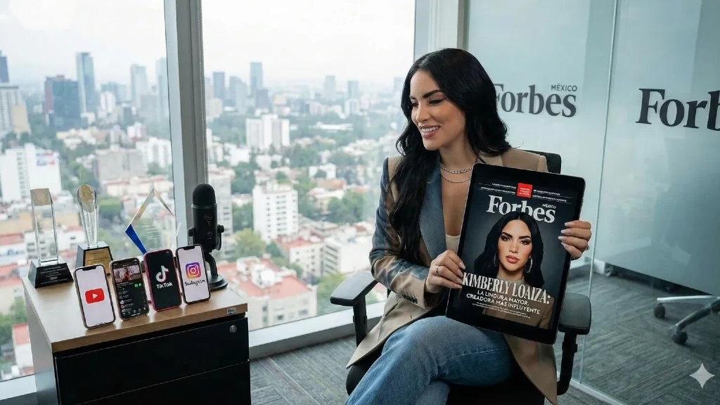 Forbes México Reconoce a Kimberly Loaiza como Gigante de las Redes Sociales y Figura Clave en el Contenido Digital
