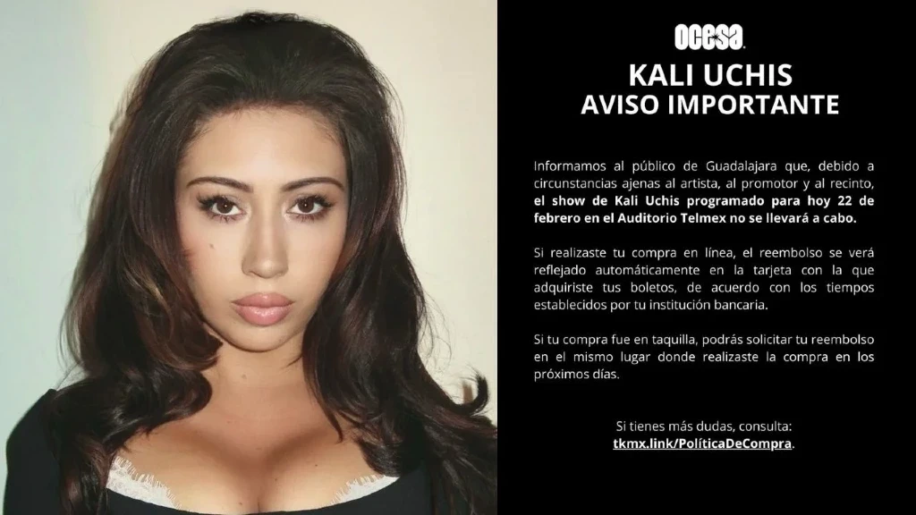 Conmoción en Guadalajara: Concierto de Kali Uchis Cancelado por Ola de Violencia tras Abatimiento de 'El Mencho'