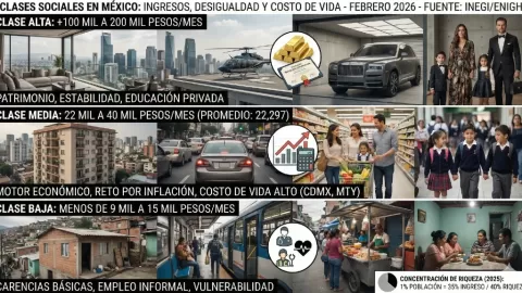 Clases Sociales en México 2026: ¿Cuánto Debes Ganar para Ser Clase Media y Cómo Impacta el Costo de Vida en Ciudades Clave?