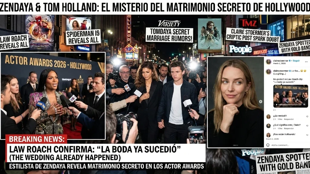 ¡BOMBA EN HOLLYWOOD! ¿Zendaya y Tom Holland Se Casaron en Secreto? El Estilista Confirma y la Madre Genera Más Incertidumbre